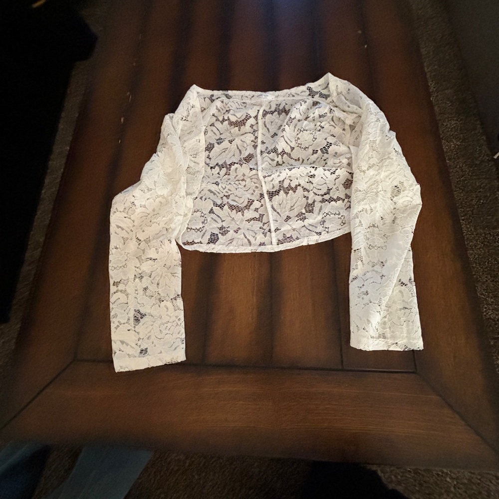 White Flower Cardigan